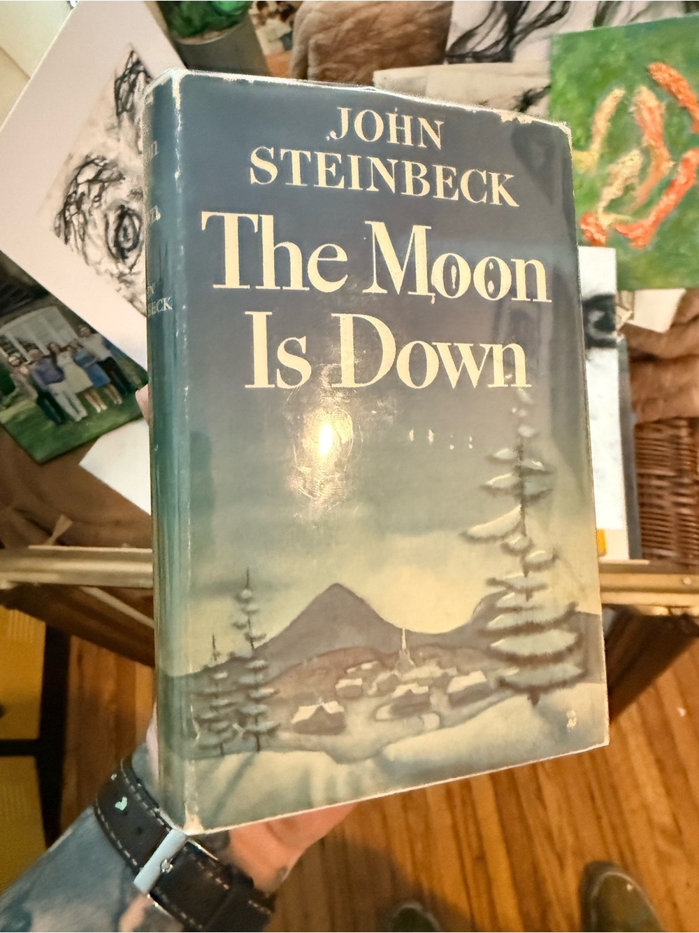 John Steinbeck "The Moon Is Down" – Blue Dust Jacket